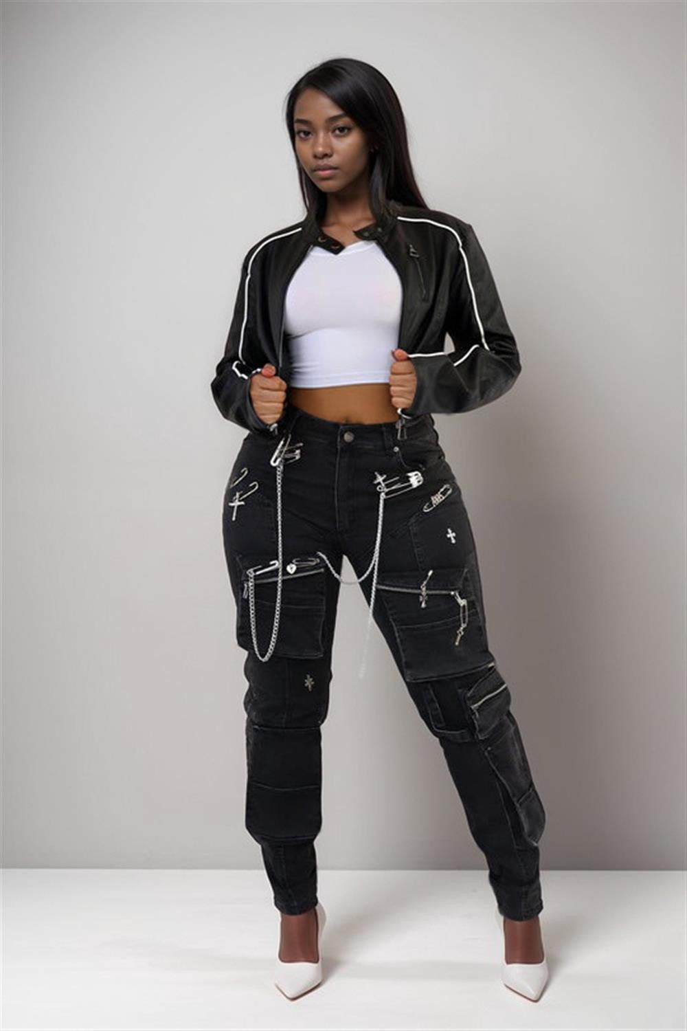 Villa Blvd ⱯPEX Heavy Metal Skinny Jeans