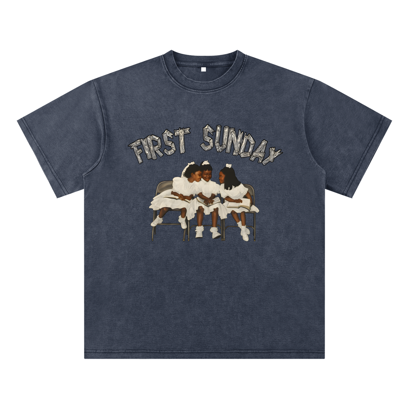 Villa Blvd First Sunday Acid Washed T-Shirt ☛ Multiple Colors Available ☚