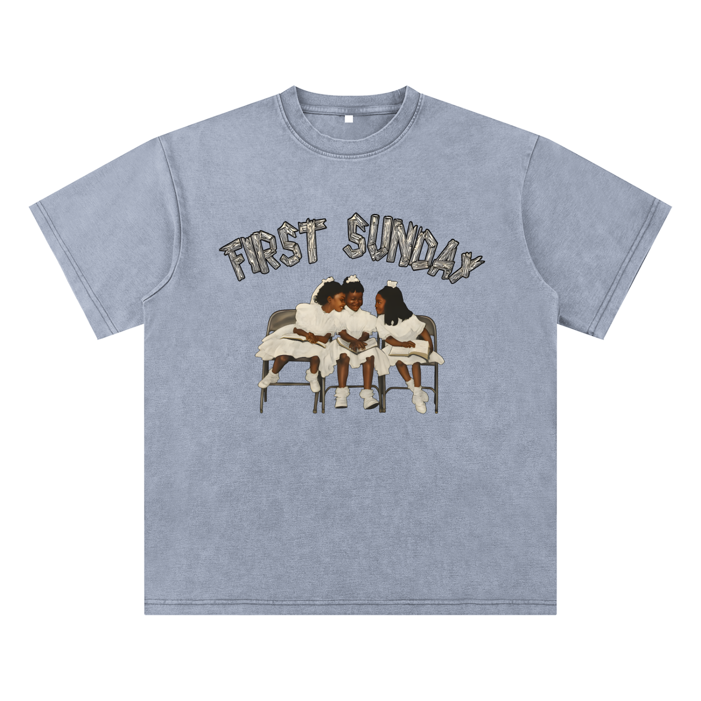 Villa Blvd First Sunday Acid Washed T-Shirt ☛ Multiple Colors Available ☚