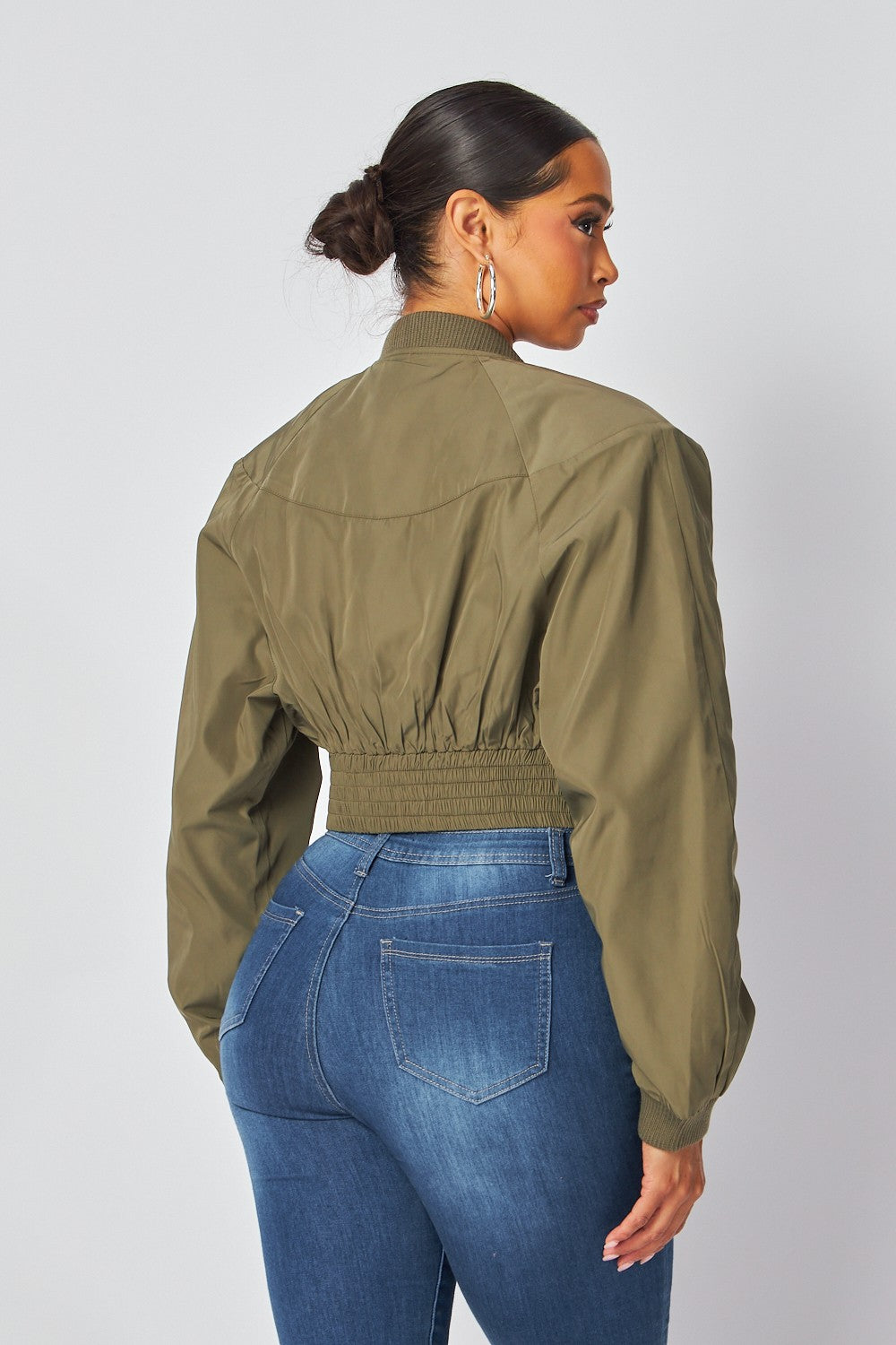 Villa Blvd ƎDEN Cropped Nylon Bomber Jacket ☛ Multiple Colors Available ☚