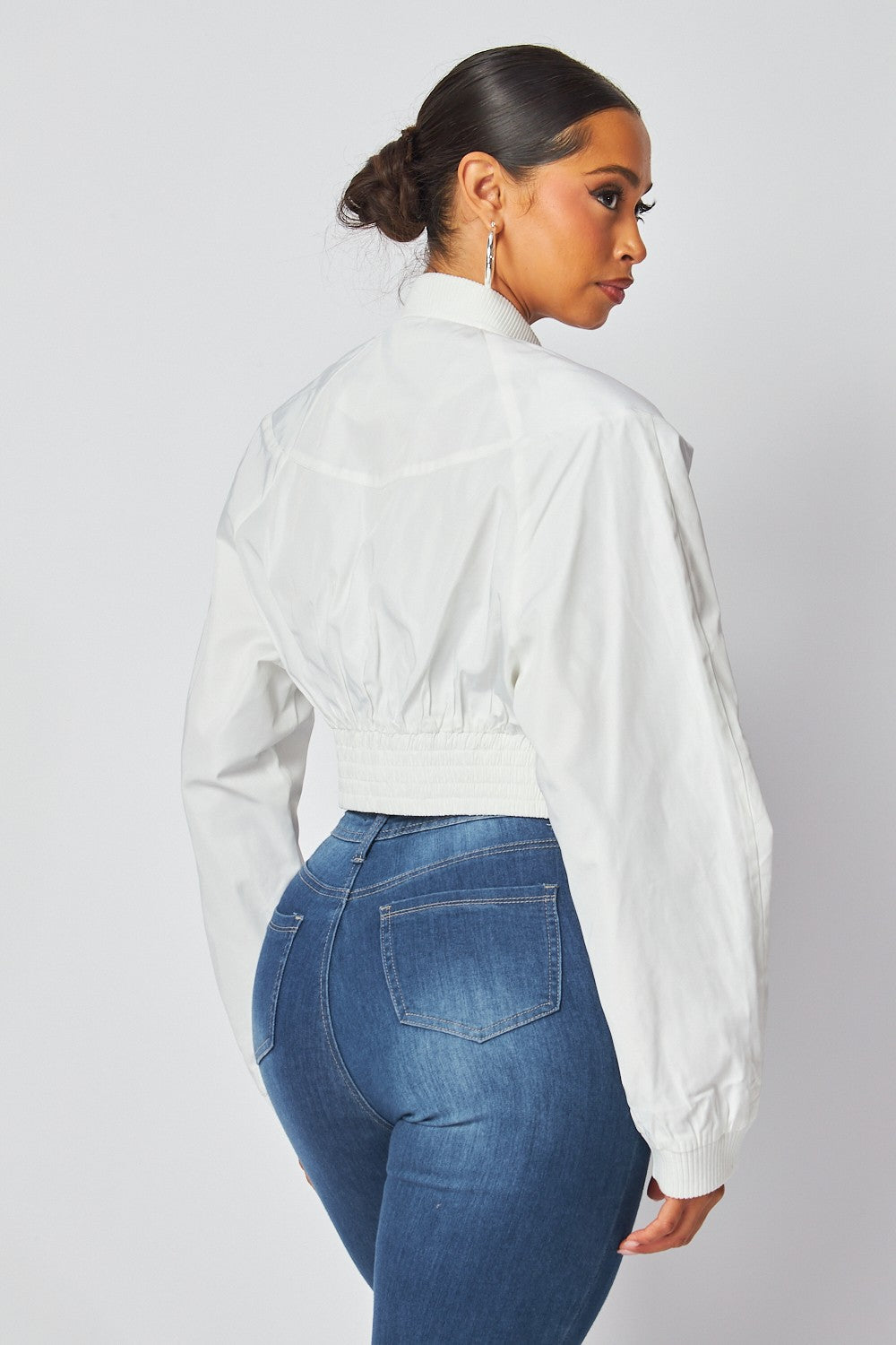Villa Blvd ƎDEN Cropped Nylon Bomber Jacket ☛ Multiple Colors Available ☚