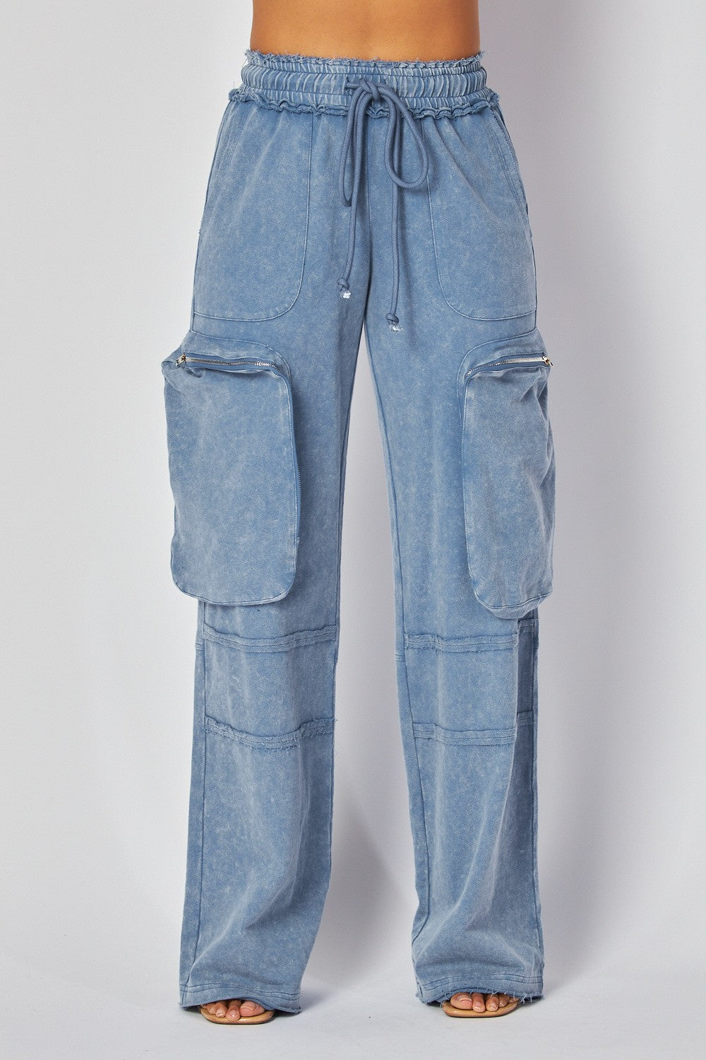 Villa Blvd ƎDEN Acid Washed Cargo Pants ☛ Multiple Colors Available ☚