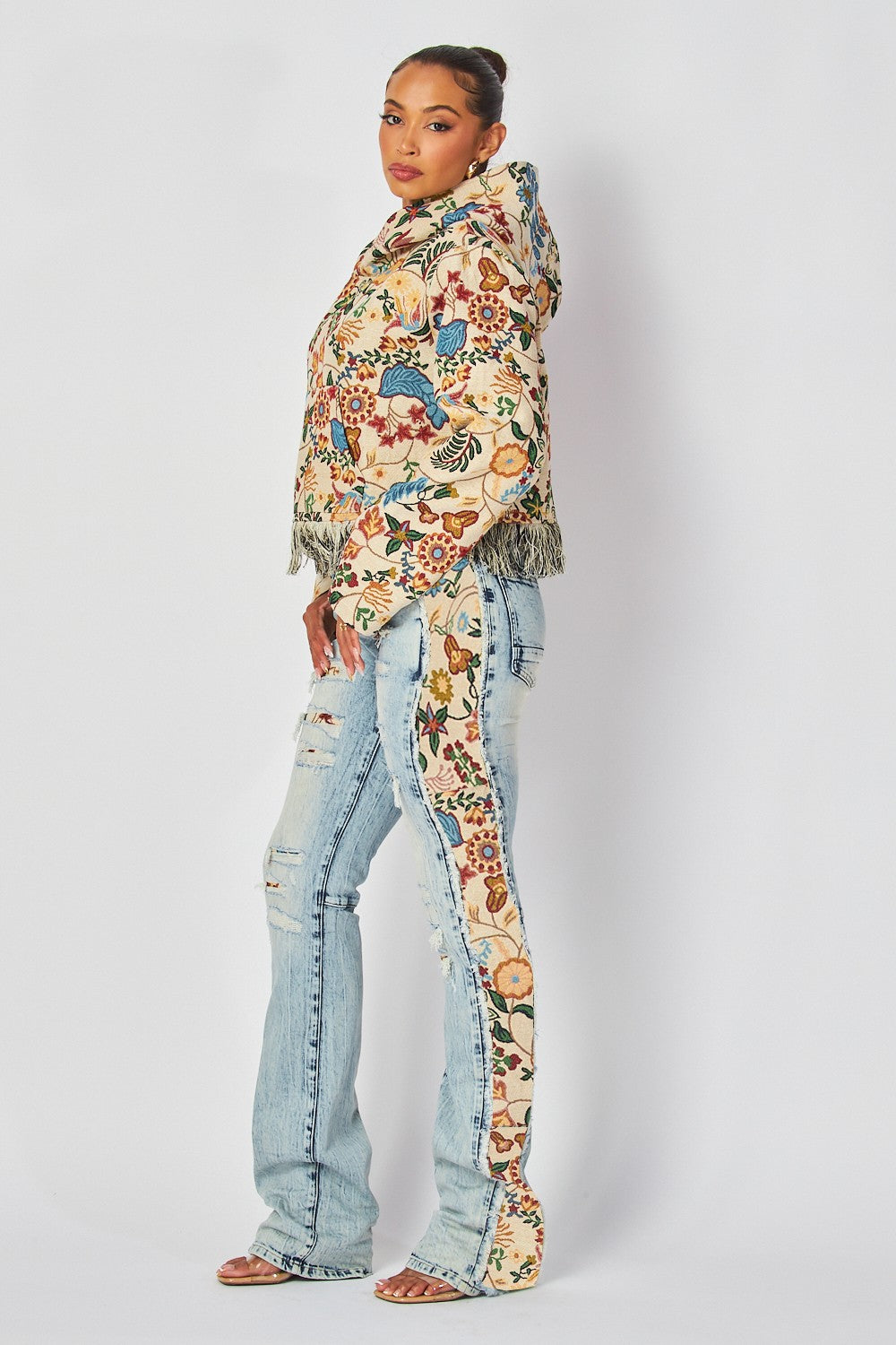 Villa Blvd ƎDEN Denim Satorial Floral Set