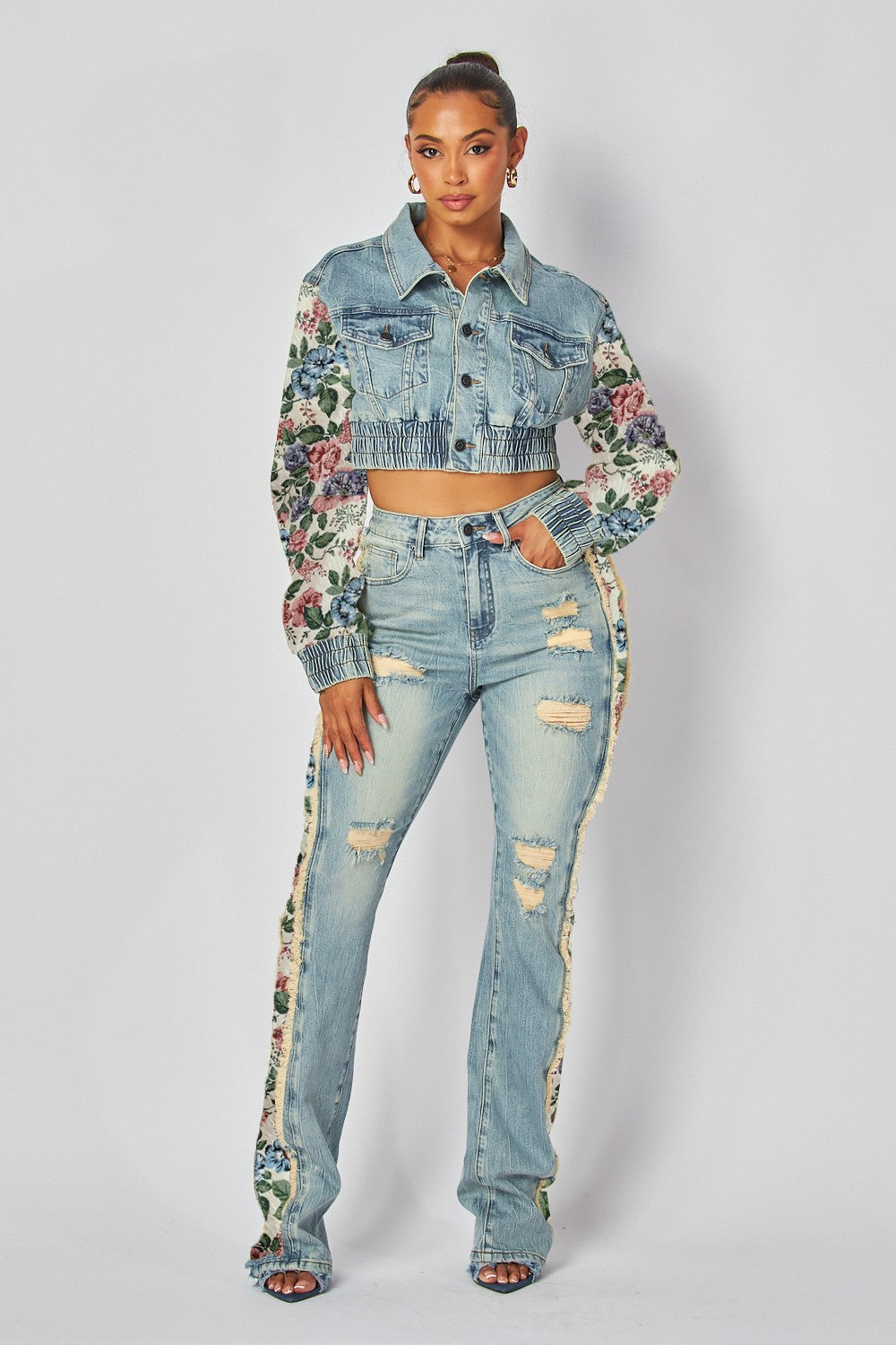 Villa Blvd ƎDEN Tapestry Blossom Jacket