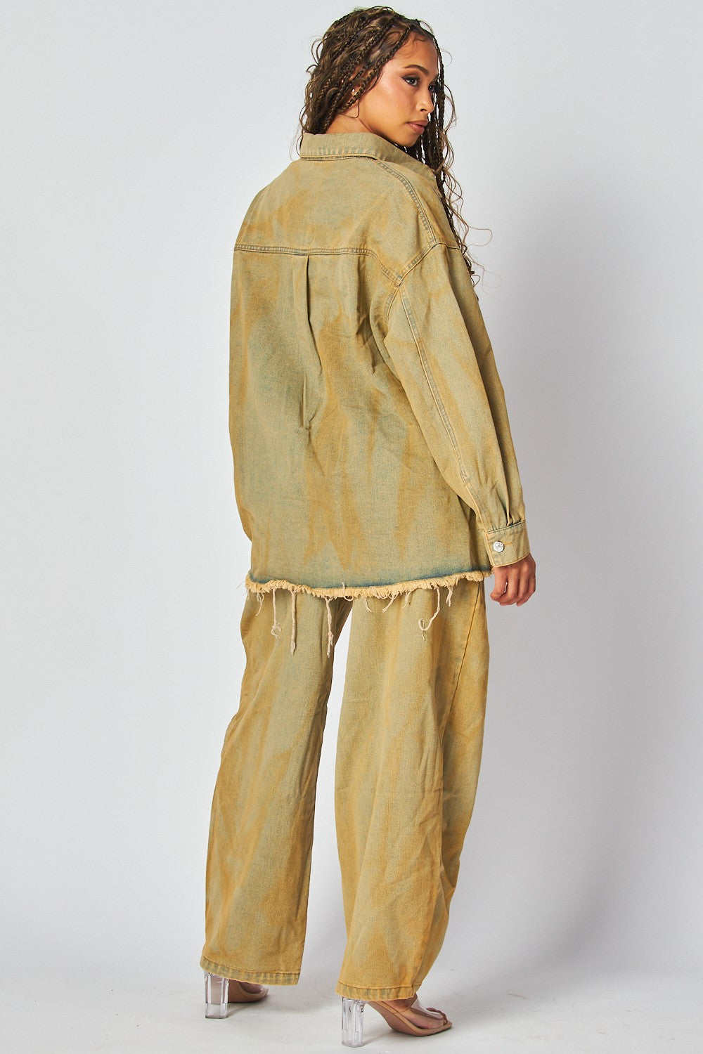 Villa Blvd ƎDEN Acid Wash Denim Set