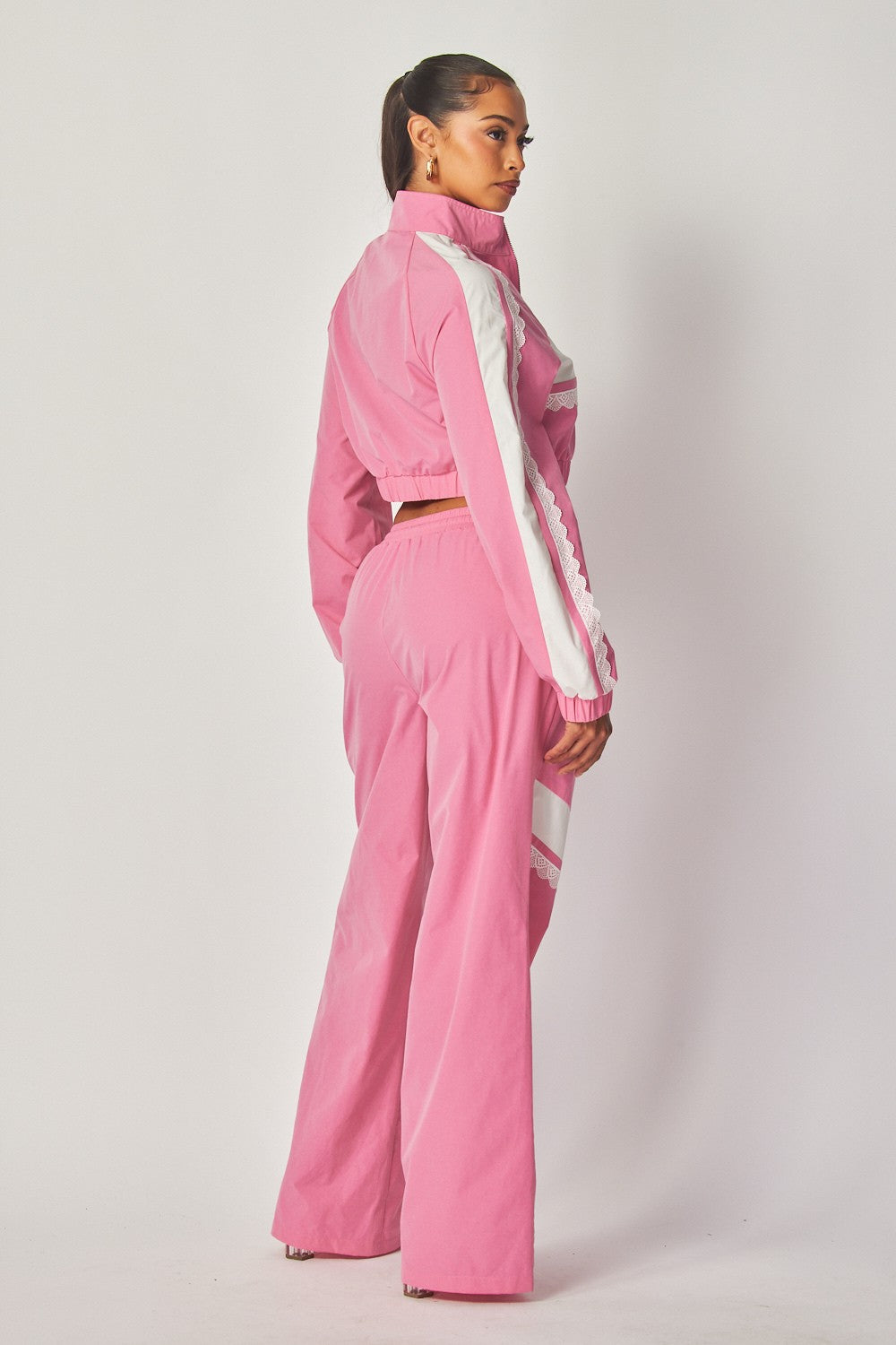 Villa Blvd ƎDEN Nylon and Lace Tracksuit ☛ Multiple Colors Available ☚