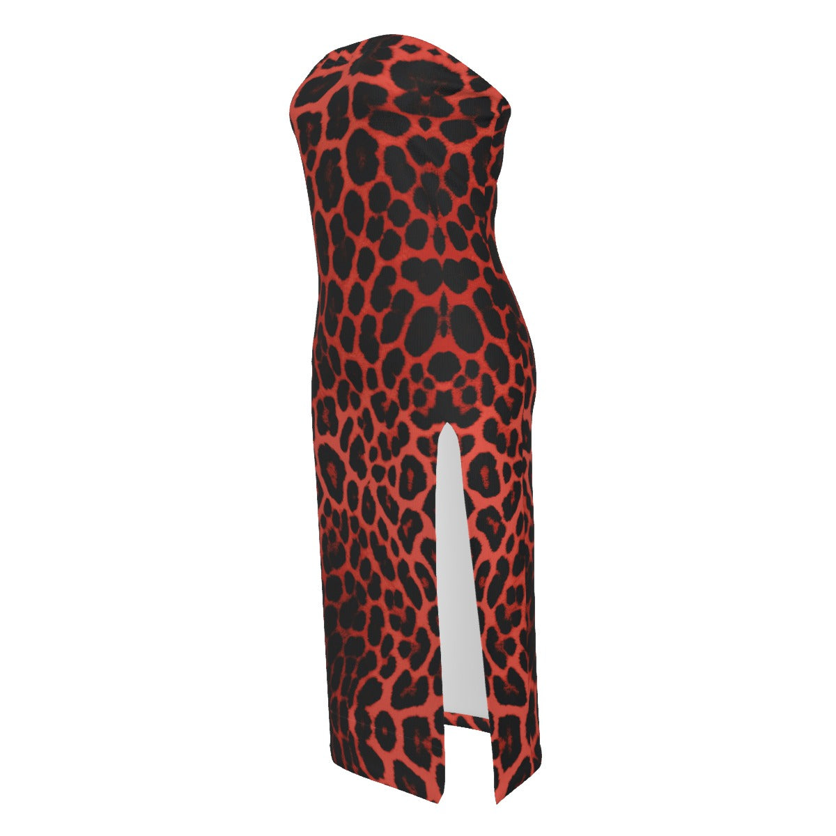 Villa Blvd Félin Fatal Rouge Bandeau Dress