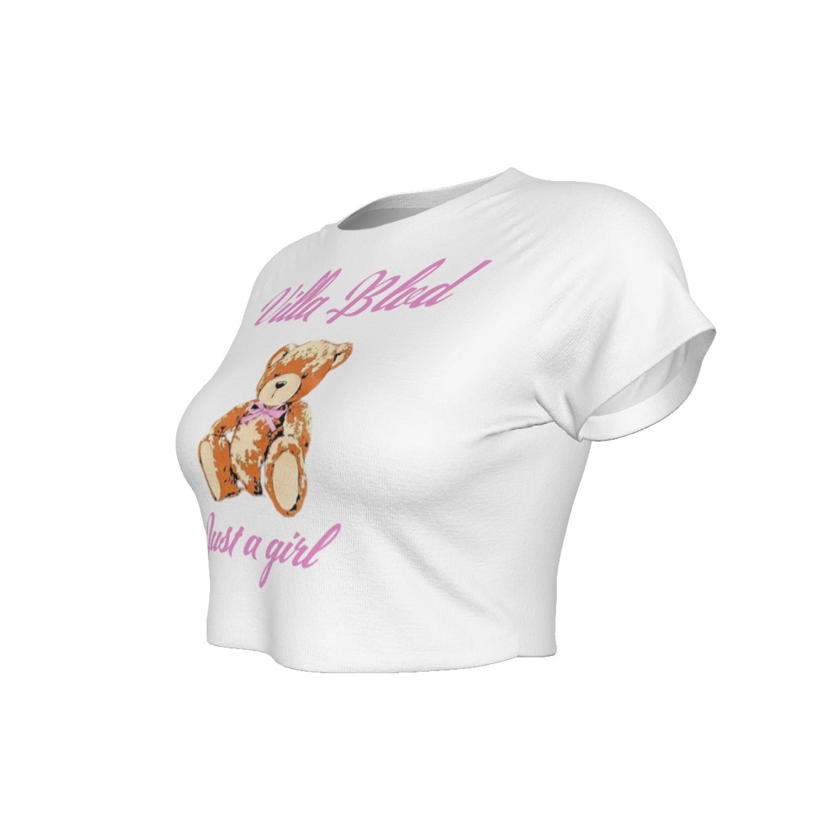 Villa Blvd ⱯPEX Diamond Amorette Teddy Cropped T-shirt