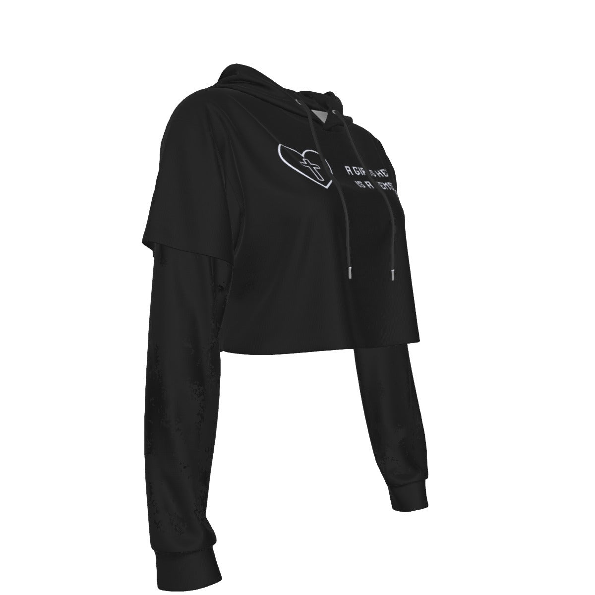 Villa Blvd ⱯPEX Diamond GEMSTONE Mesh Sleeve Hoodie