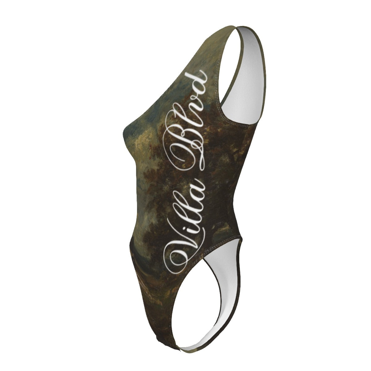 Villa Blvd Avenir Stormy Sky One-Shoulder Bodysuit