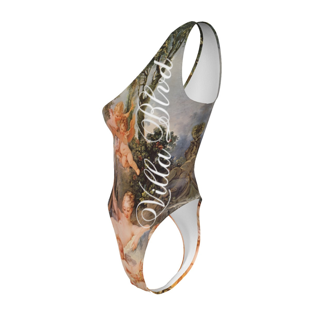 Villa Blvd Avenir Cupid's Garden One-Shoulder Bodysuit