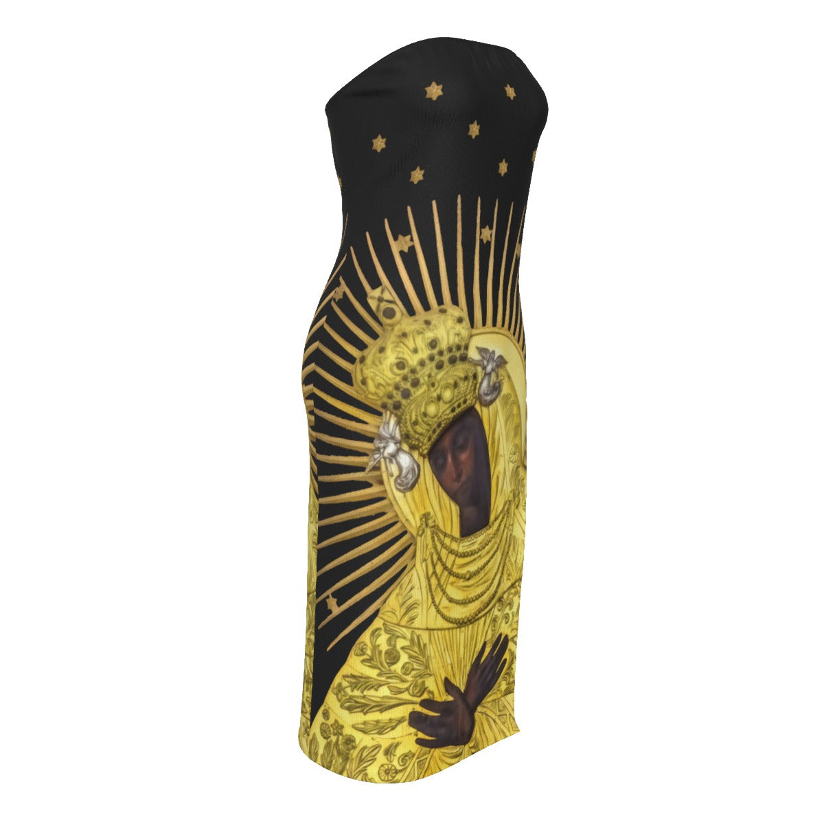 Villa Blvd Golden Noir Bandeau Dress