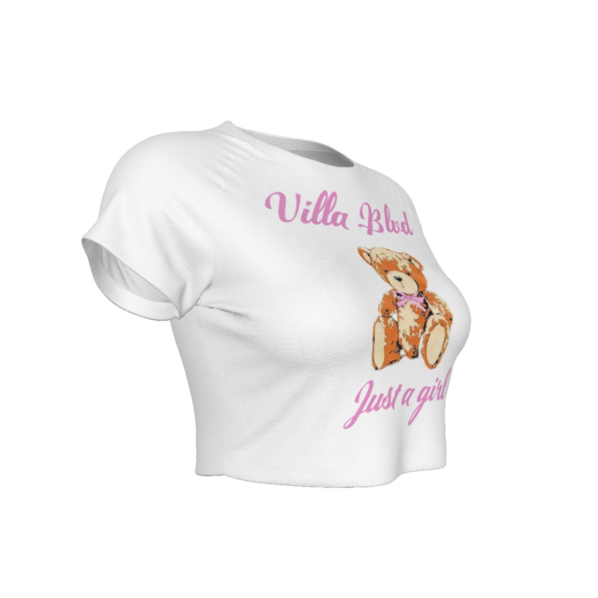 Villa Blvd ⱯPEX Diamond Amorette Teddy Cropped T-shirt