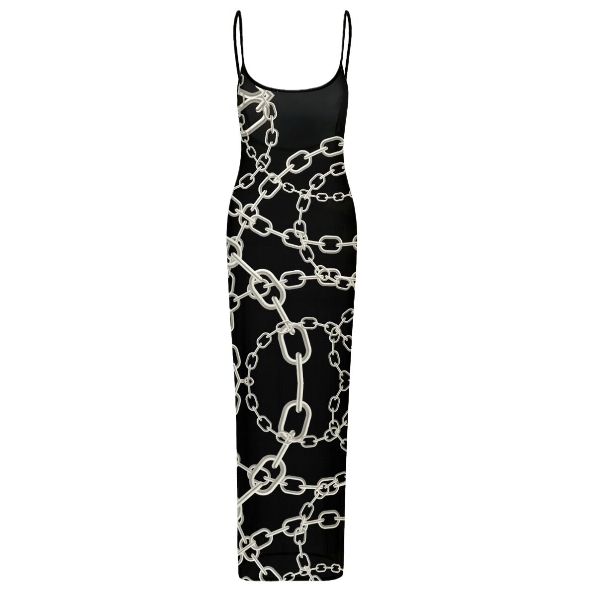 Villa Blvd Unchained Mesh Strap Maxi Dress