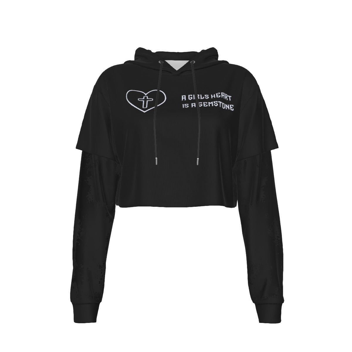 Villa Blvd ⱯPEX Diamond GEMSTONE Mesh Sleeve Hoodie