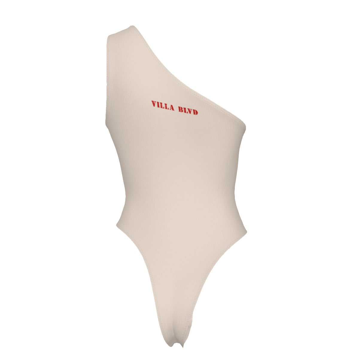 Villa Blvd CENSORED One-Shoulder Bodysuit