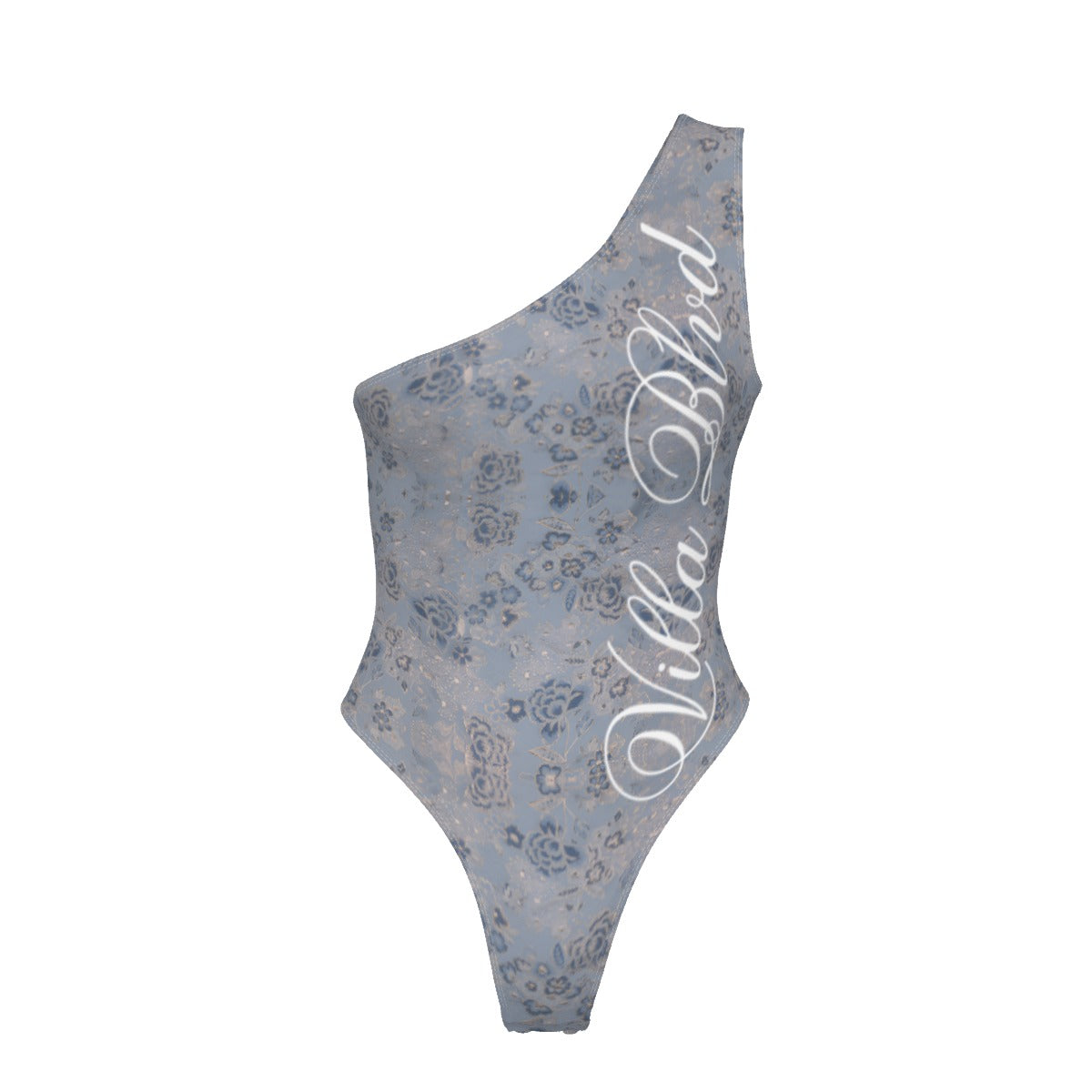 Villa Blvd Avenir Pétale Garden Brocade One-Shoulder Bodysuit