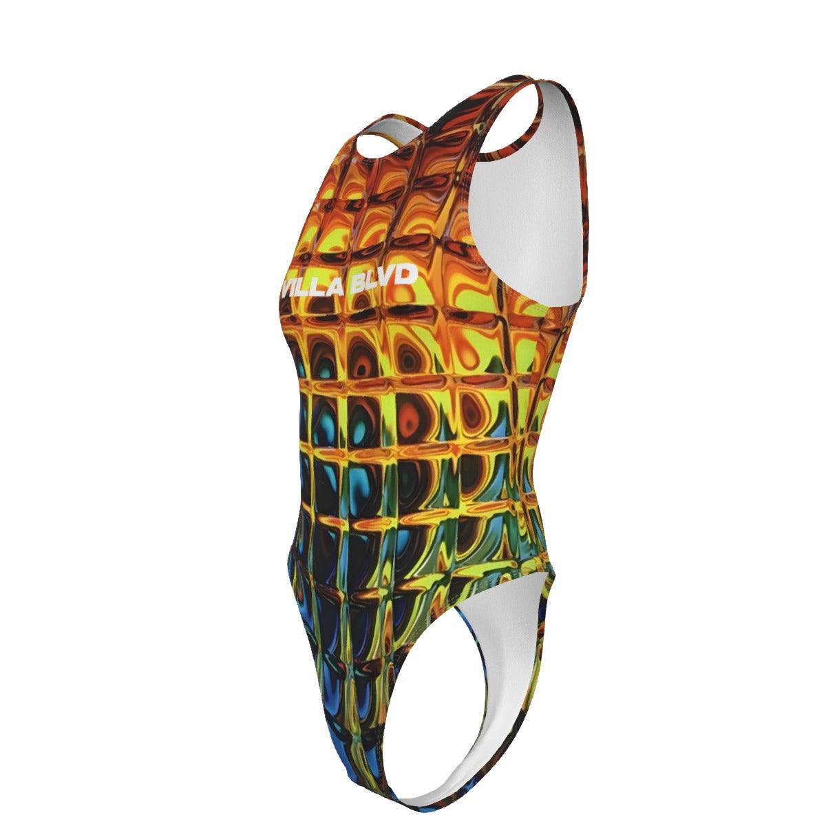 Villa Blvd Metallic Glass Bodysuit