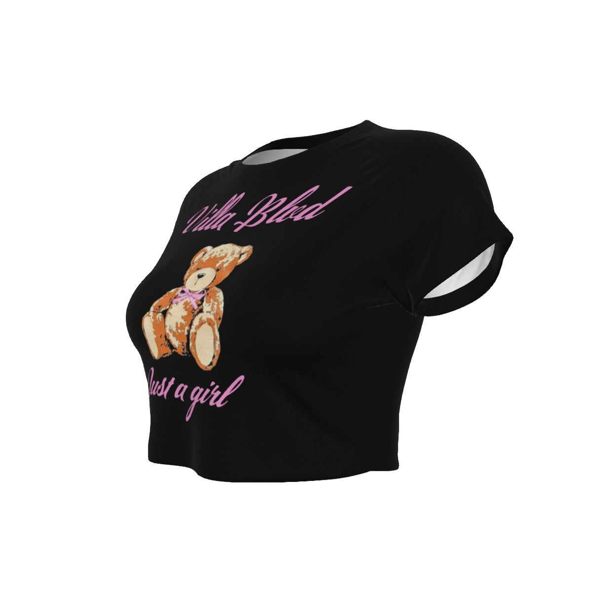 Villa Blvd ⱯPEX Diamond Amorette Teddy Cropped T-shirt