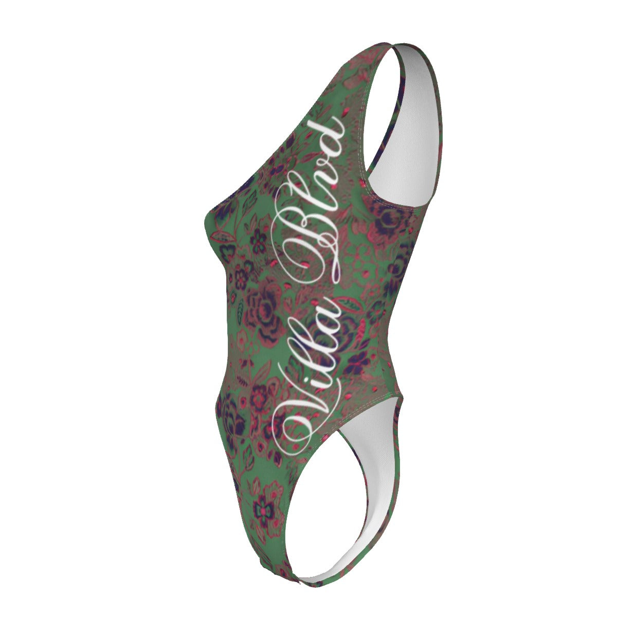 Villa Blvd Avenir Fleur Garden Brocade One-Shoulder Bodysuit