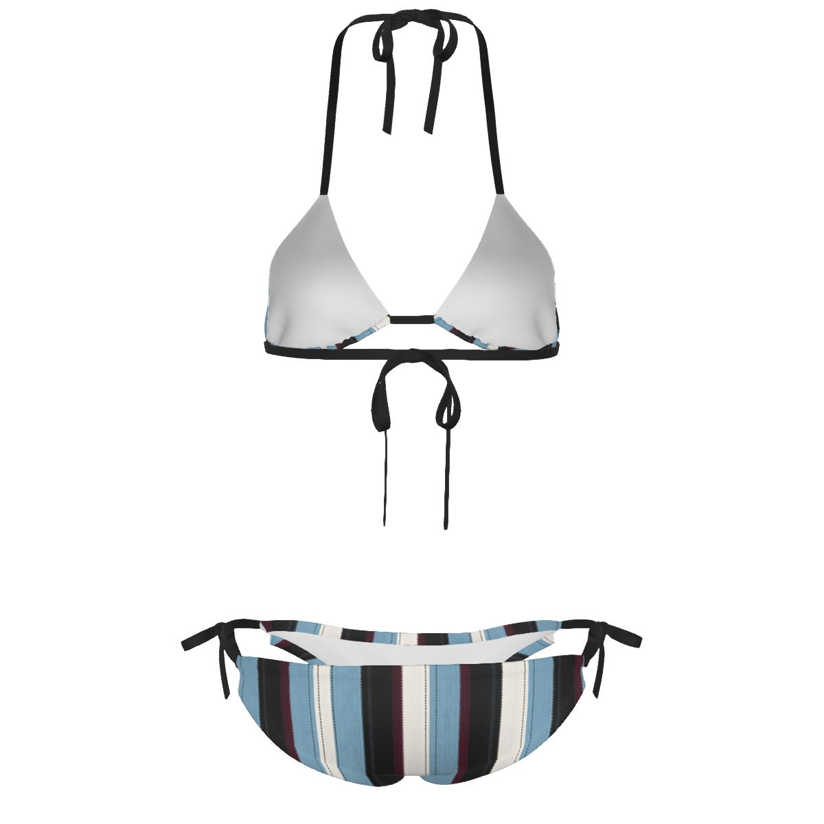 Villa Blvd Ribbon Striped Bikini