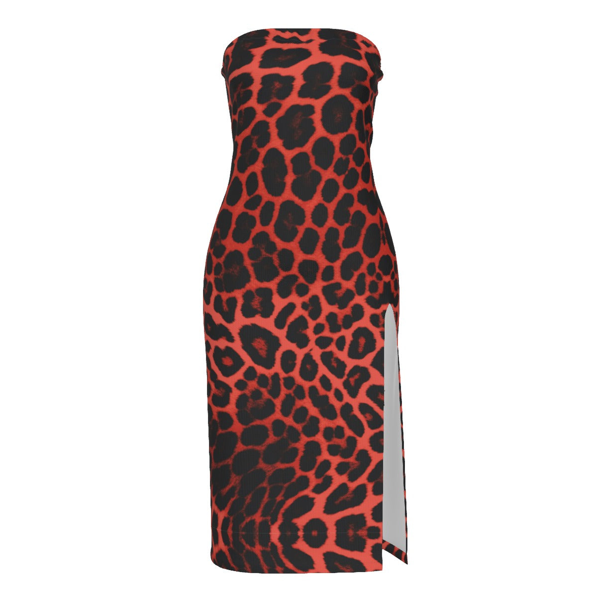 Villa Blvd Félin Fatal Rouge Bandeau Dress
