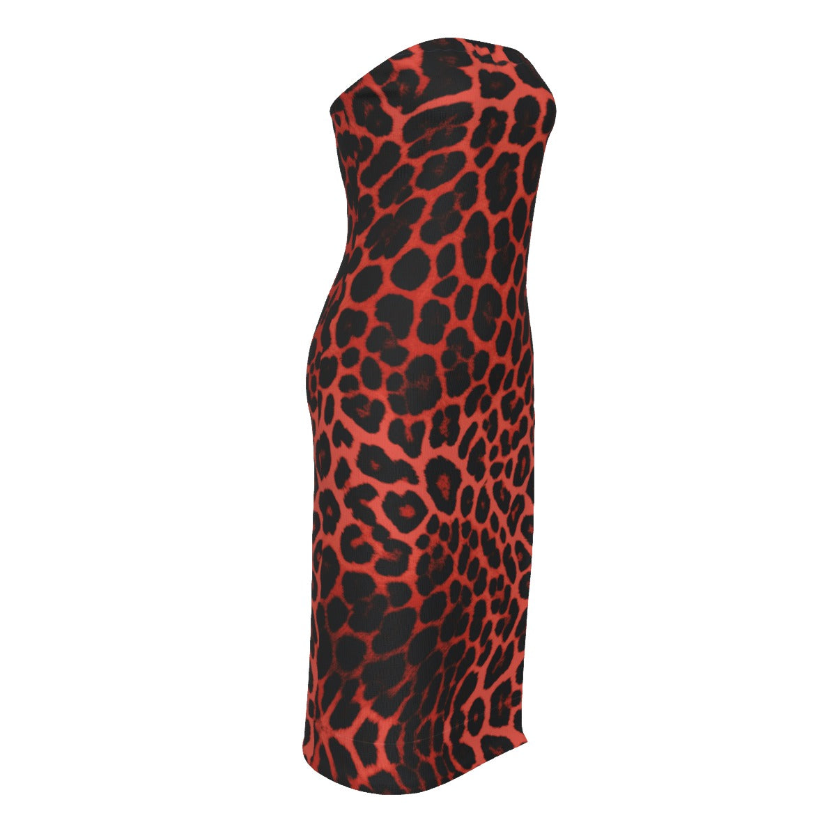 Villa Blvd Félin Fatal Rouge Bandeau Dress