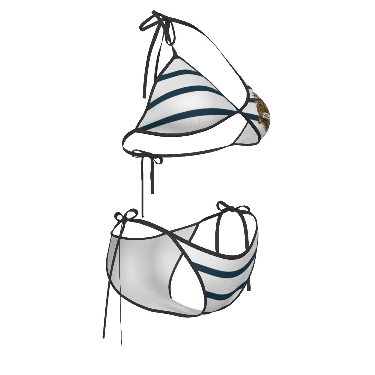 Villa Blvd Marina Nocturnal Striped Bikini