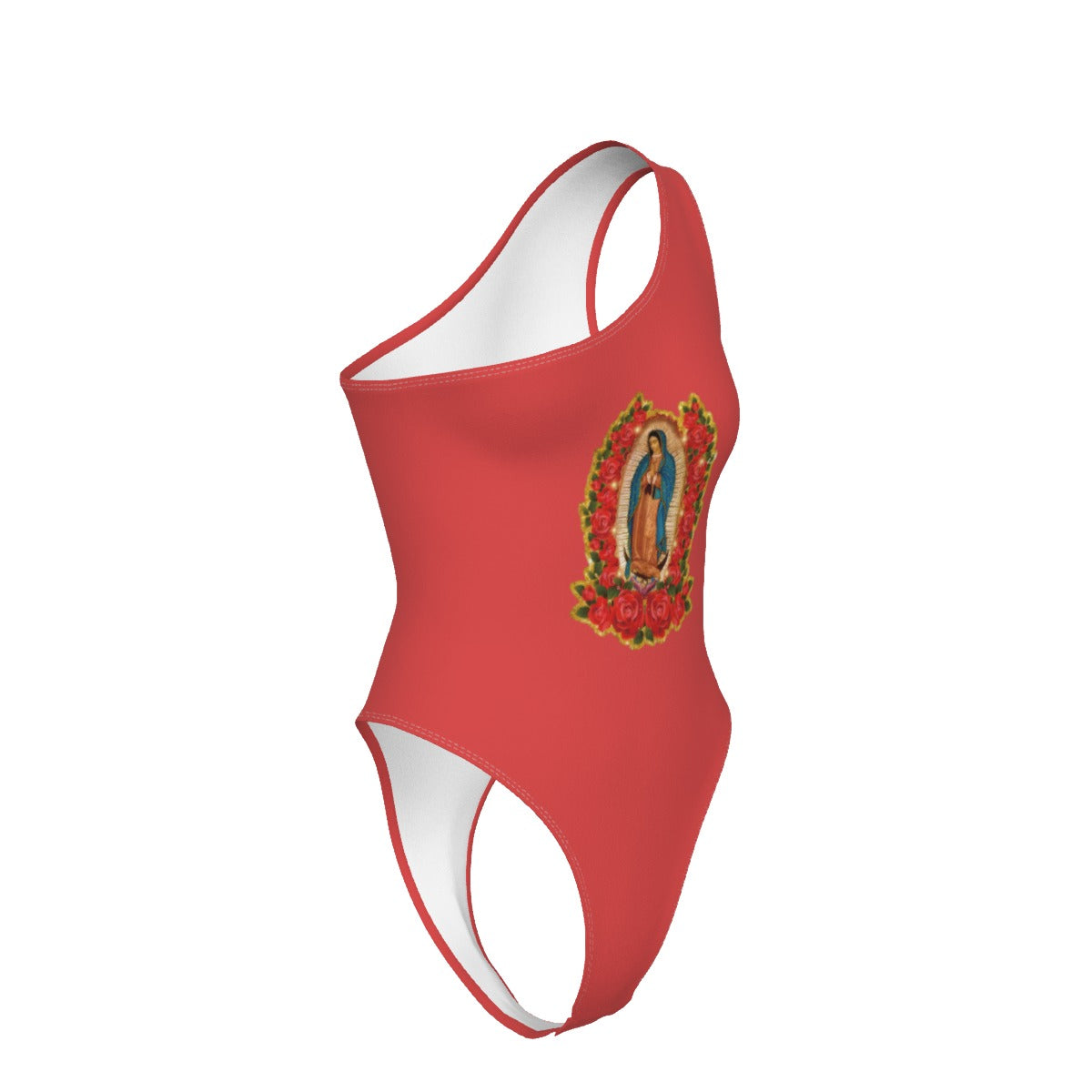 Villa Blvd Sacred Ave Maria One-Shoulder Bodysuit