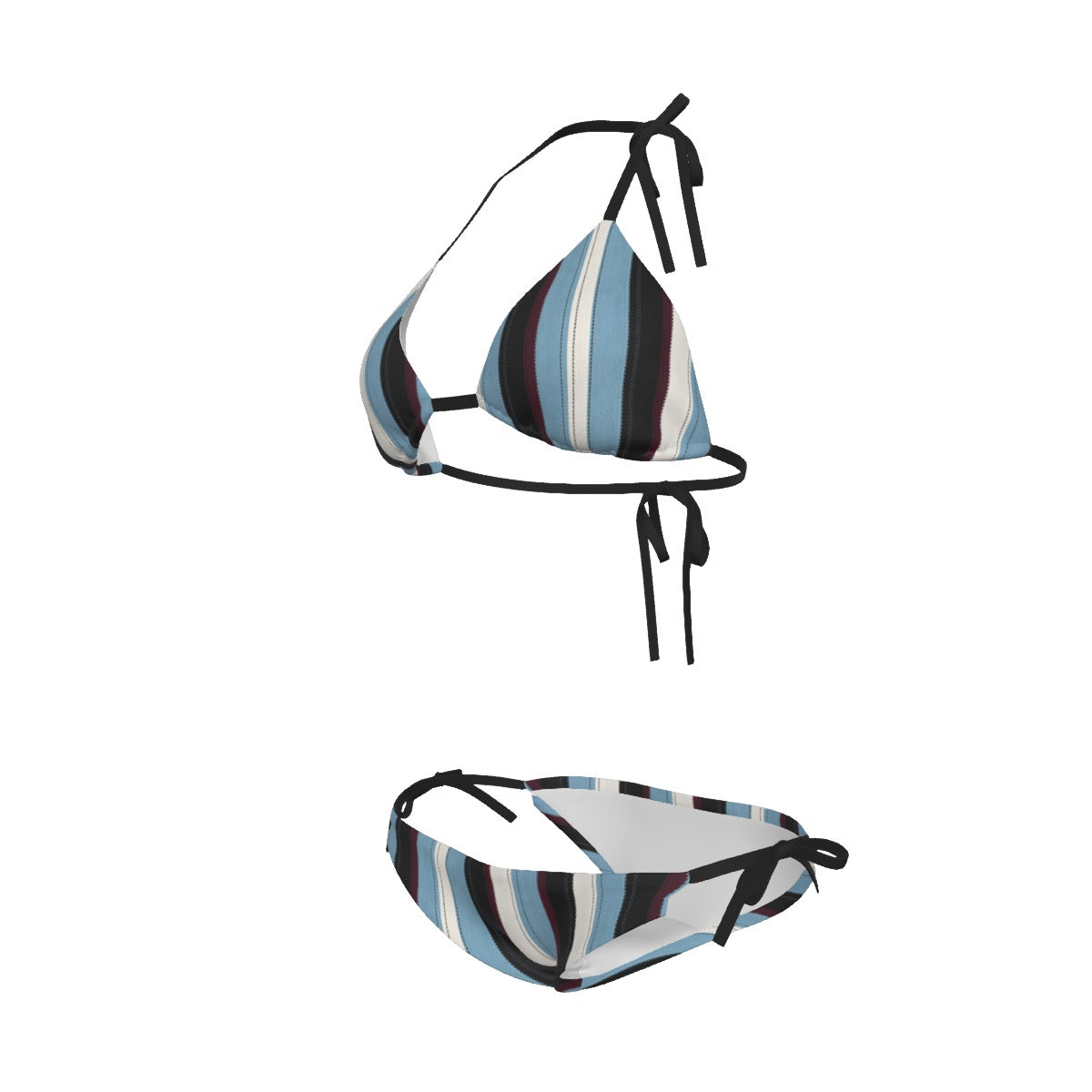 Villa Blvd Ribbon Striped Bikini