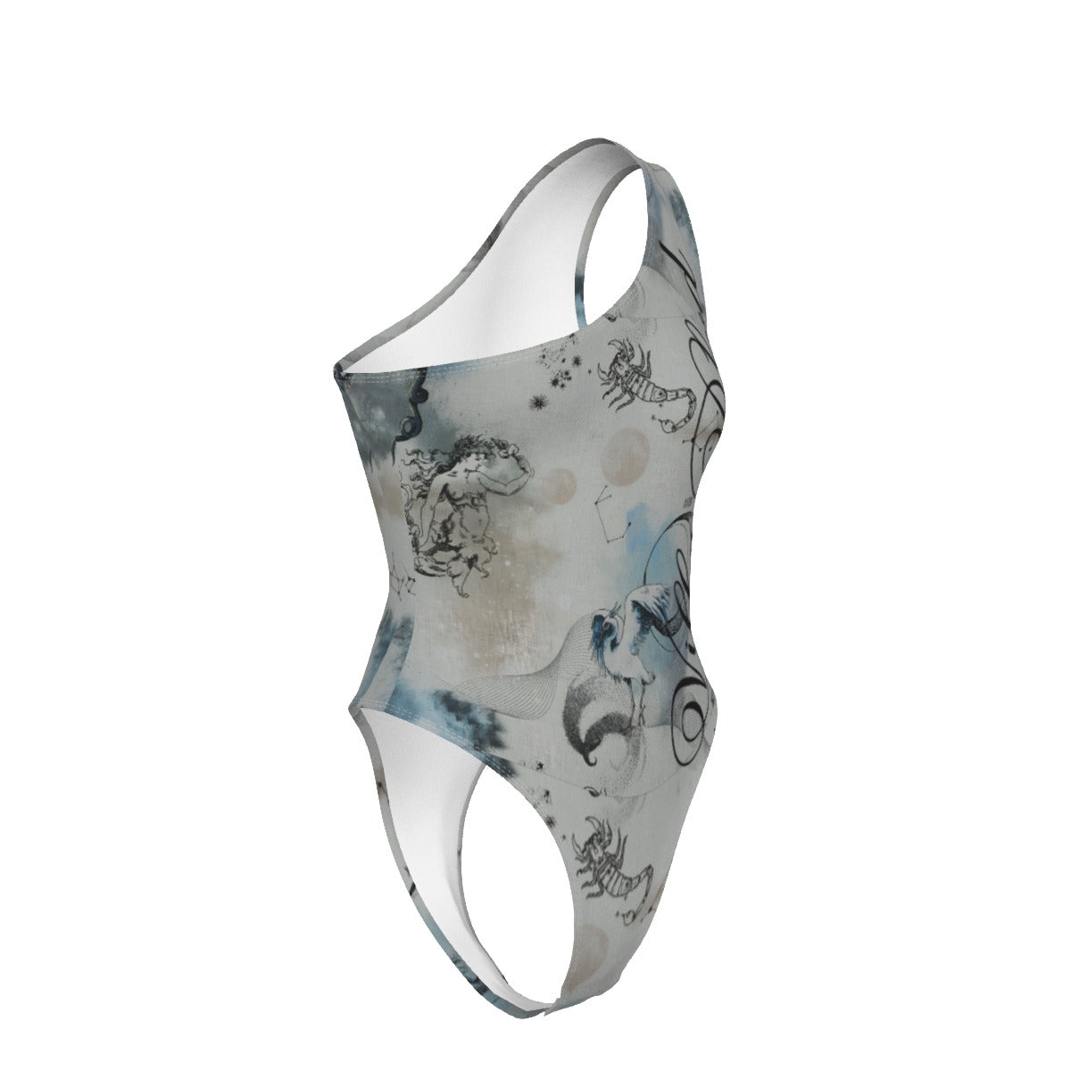 Villa Blvd Avenir Avis Caelestis One-Shoulder Bodysuit