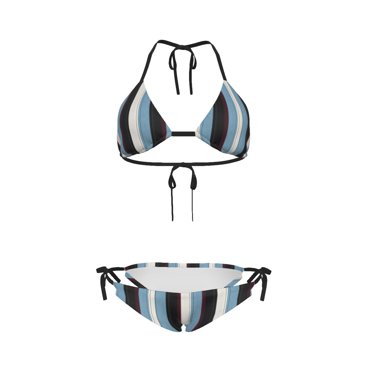 Villa Blvd Ribbon Striped Bikini