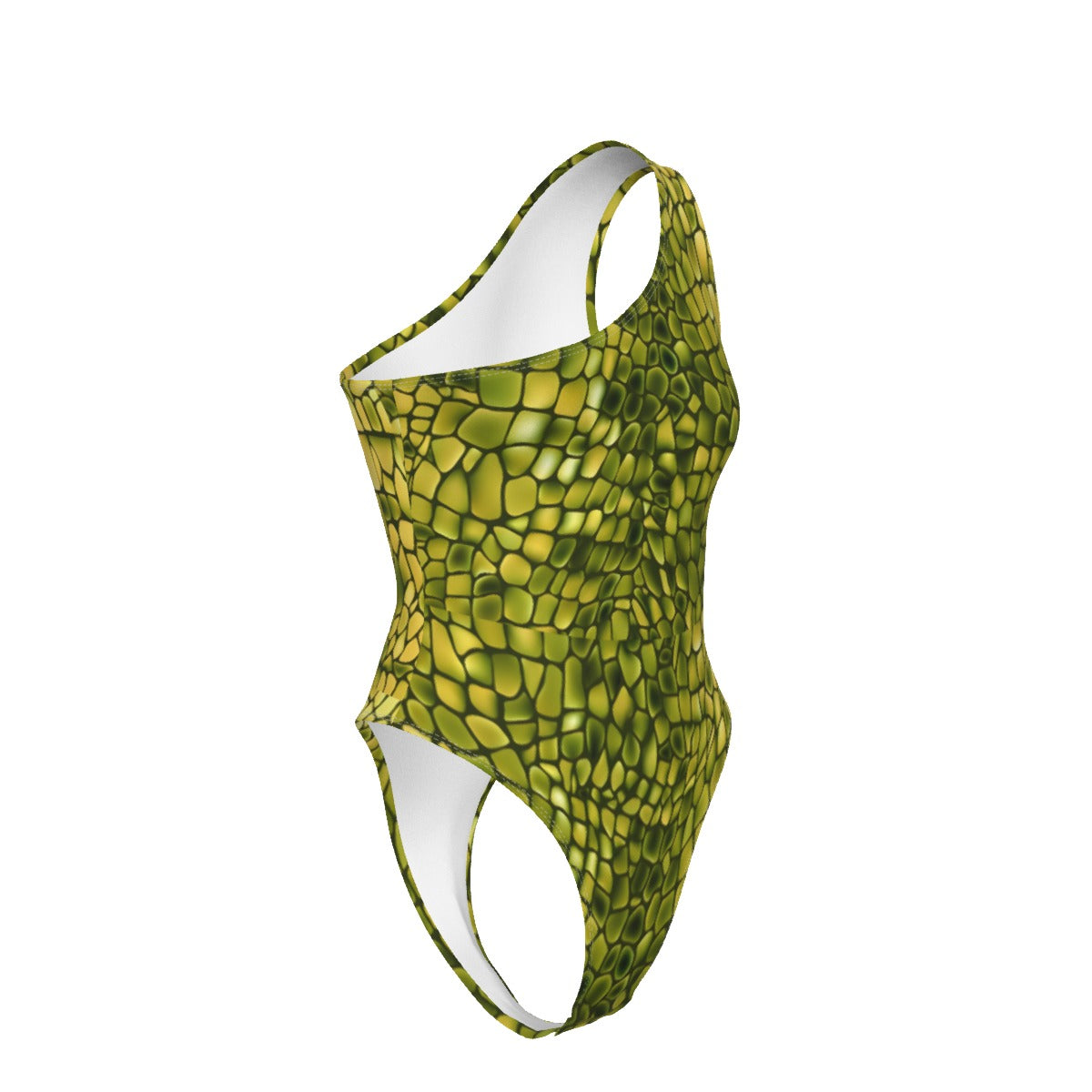 Villa Blvd Barème Croc One-Shoulder Bodysuit