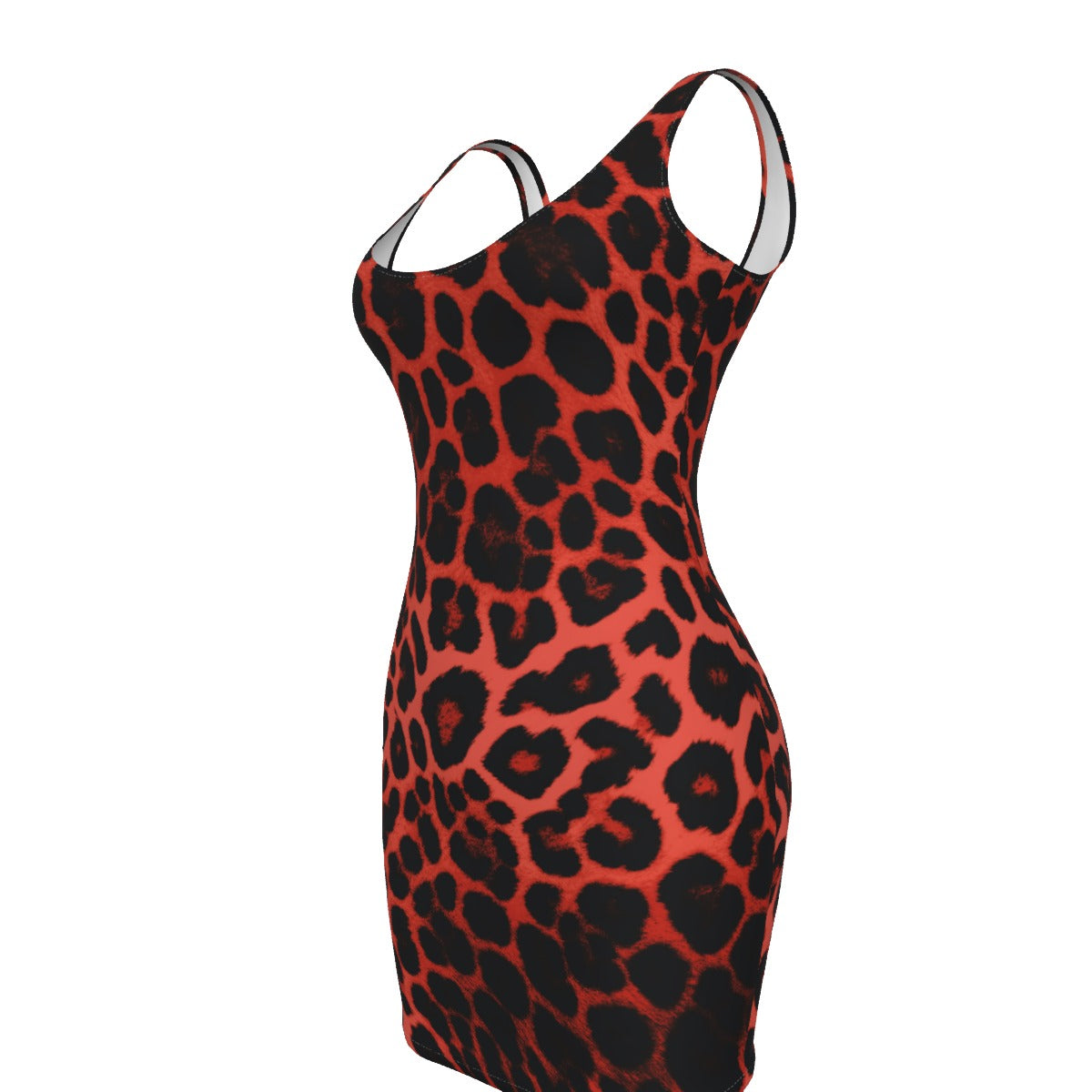 Villa Blvd Félin Fatal Rouge Bodycon Dress