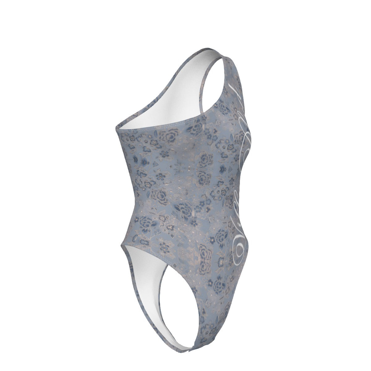 Villa Blvd Avenir Pétale Garden Brocade One-Shoulder Bodysuit