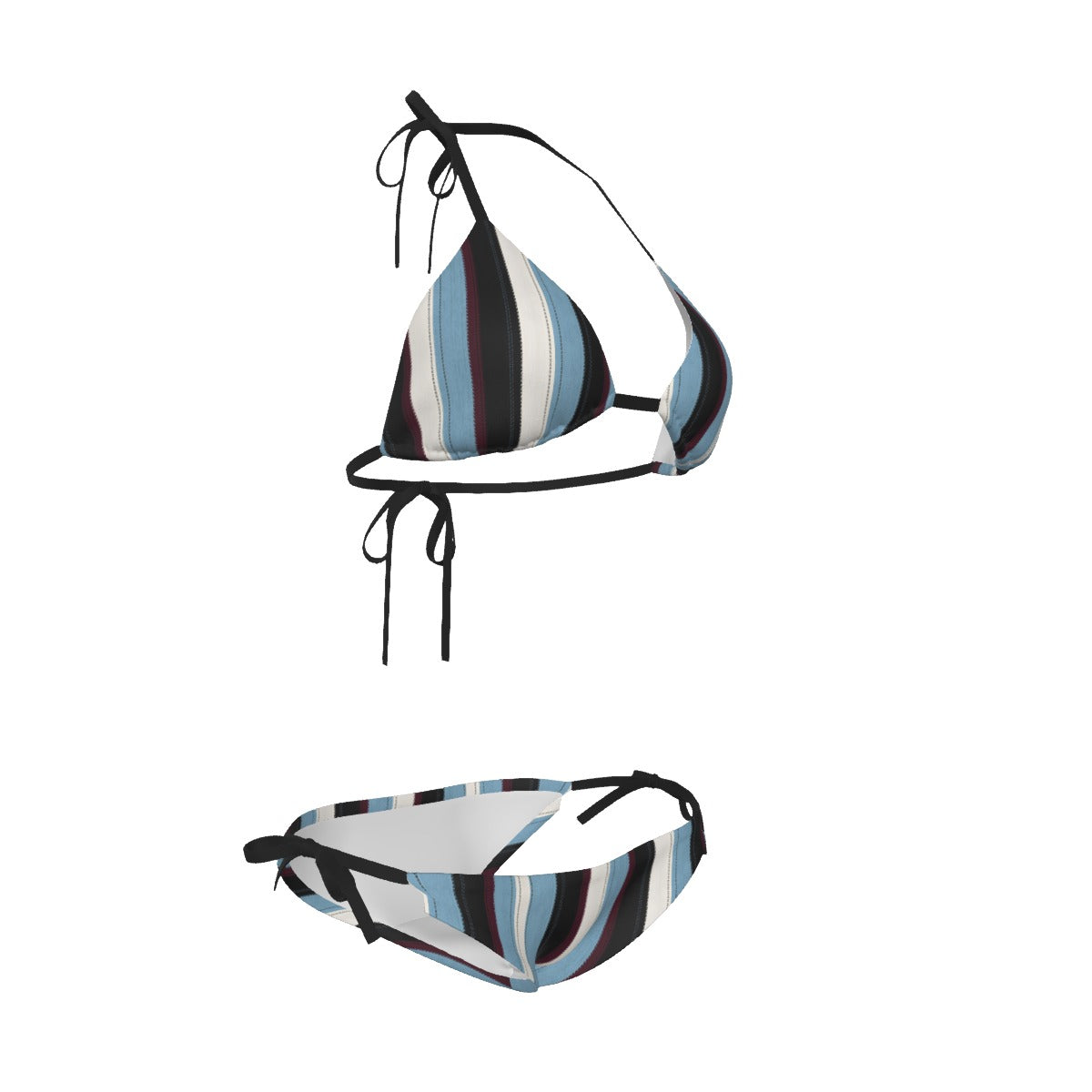 Villa Blvd Ribbon Striped Bikini