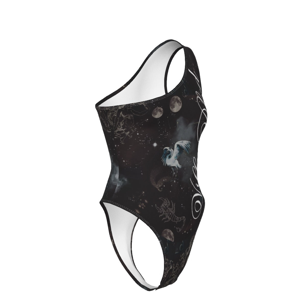 Villa Blvd Avenir Nox Caelestis One-Shoulder Bodysuit