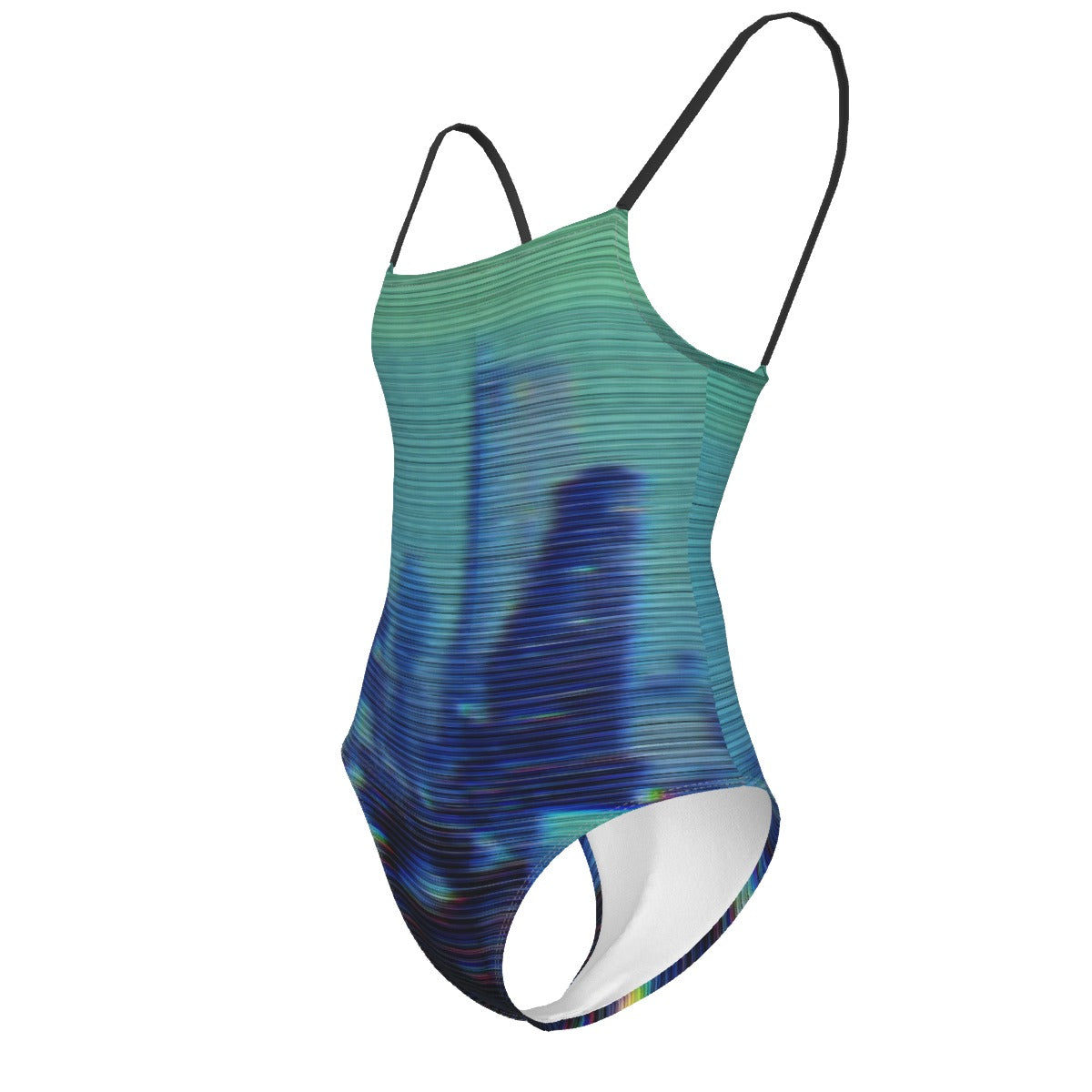 Villa Blvd City Glitch Strap Swimsuit
