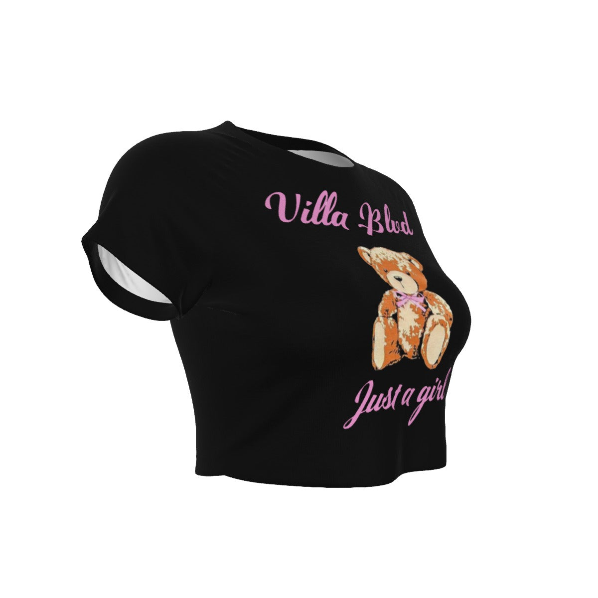 Villa Blvd ⱯPEX Diamond Amorette Teddy Cropped T-shirt