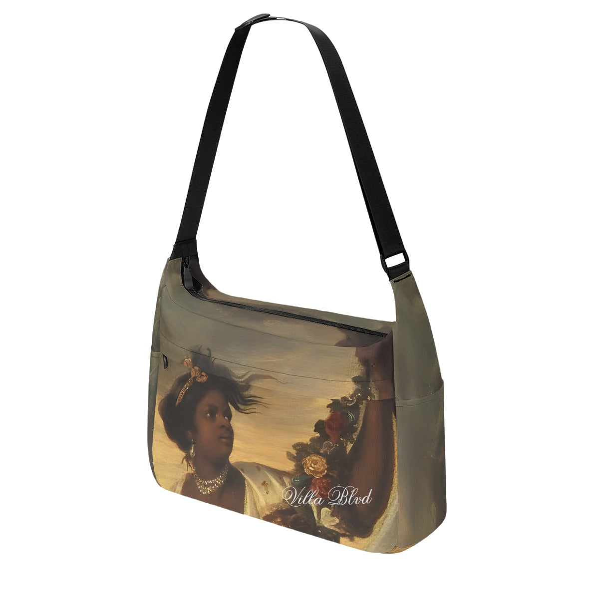 Villa Blvd Fleurs au Ciel Messenger Bag
