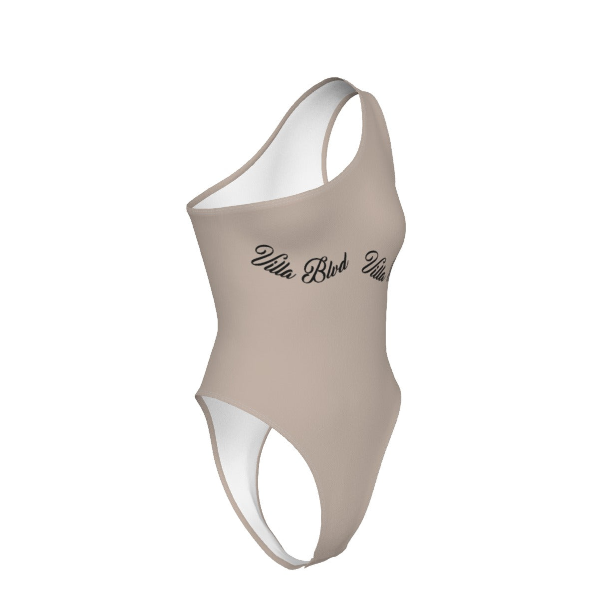 Villa Blvd Script One-Shoulder Bodysuit