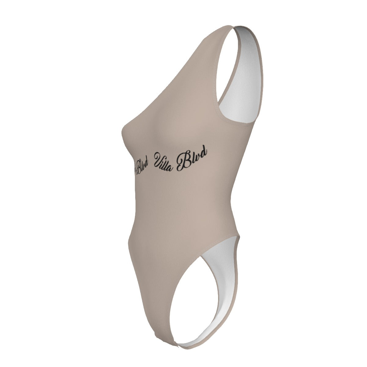 Villa Blvd Script One-Shoulder Bodysuit
