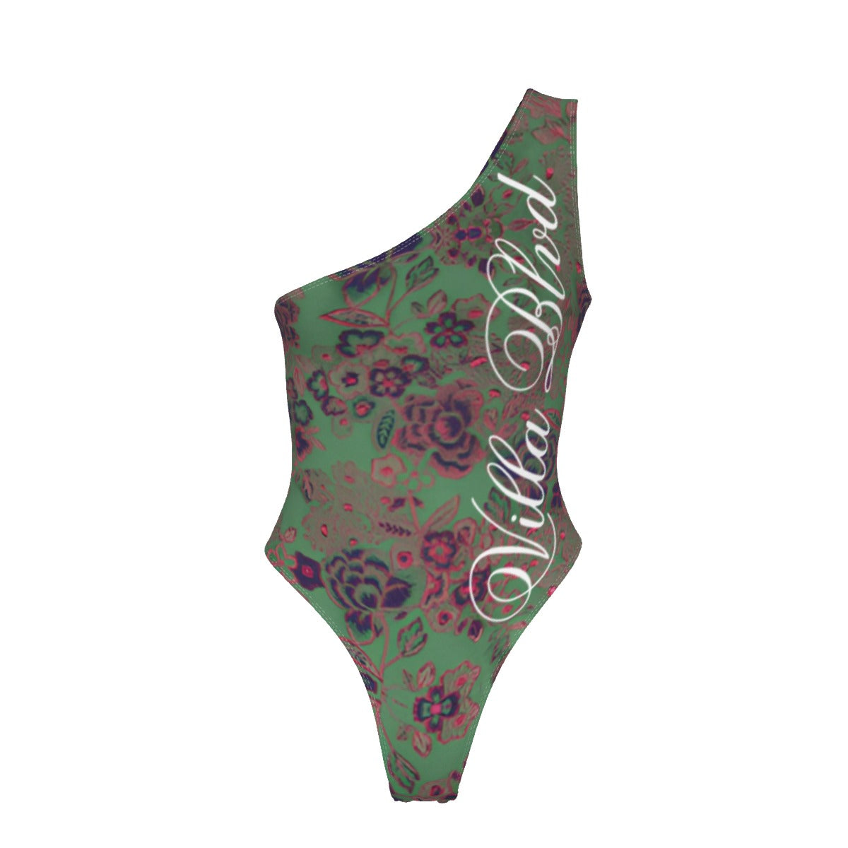 Villa Blvd Avenir Fleur Garden Brocade One-Shoulder Bodysuit