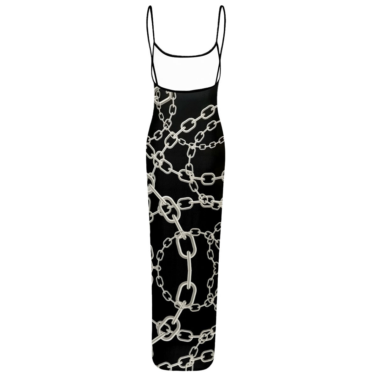 Villa Blvd Unchained Mesh Strap Maxi Dress