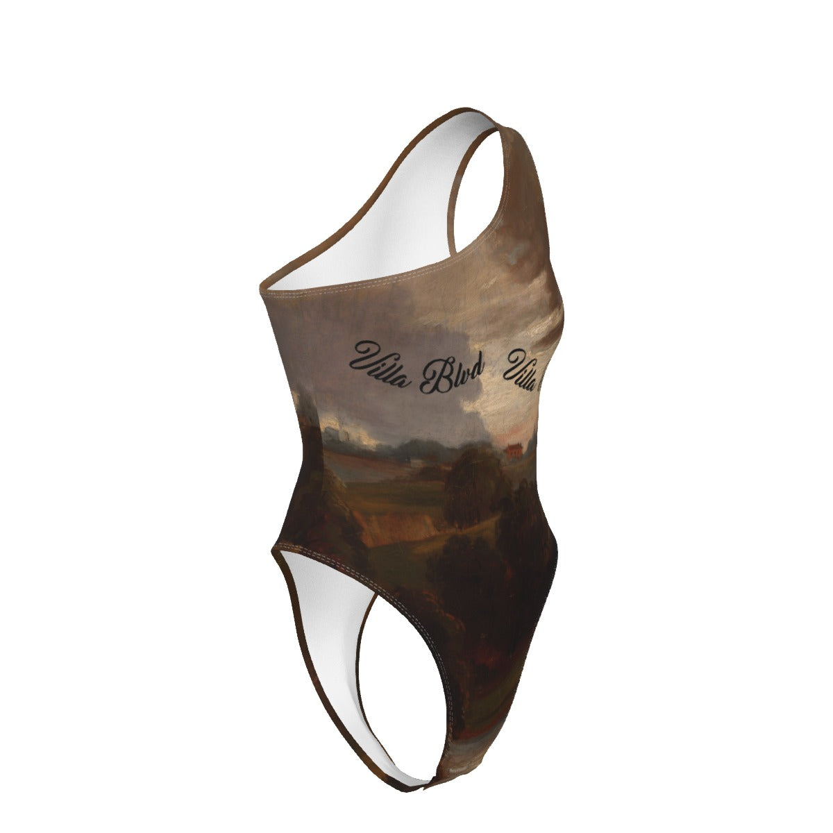 Villa Blvd Script Countryside One-Shoulder Bodysuit