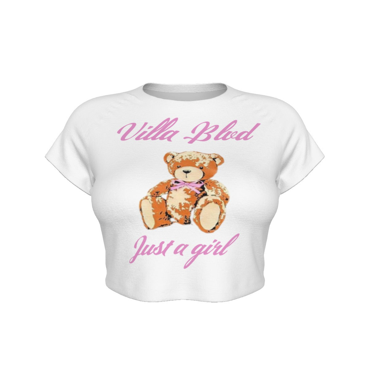 Villa Blvd ⱯPEX Diamond Amorette Teddy Cropped T-shirt
