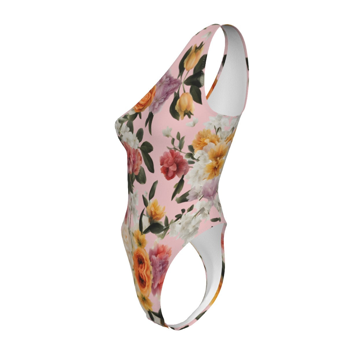 Villa Blvd Blossaira Floral One-Shoulder Bodysuit