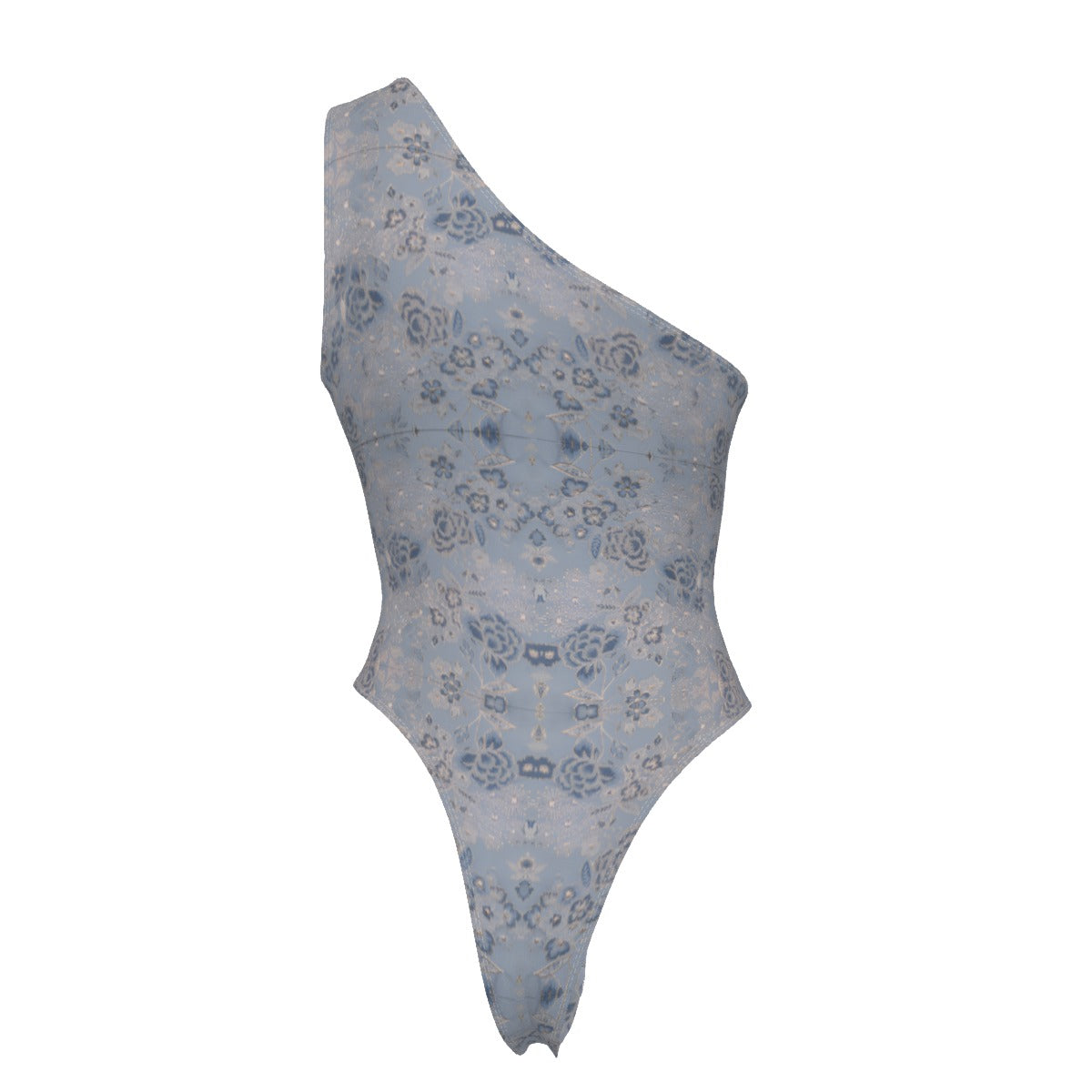 Villa Blvd Avenir Pétale Garden Brocade One-Shoulder Bodysuit