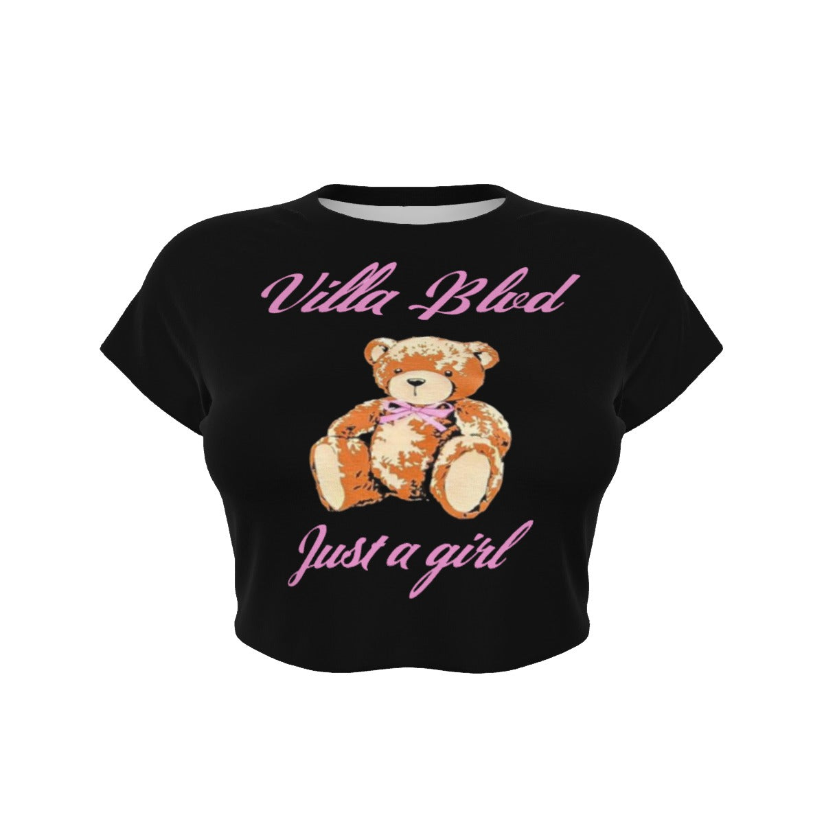 Villa Blvd ⱯPEX Diamond Amorette Teddy Cropped T-shirt