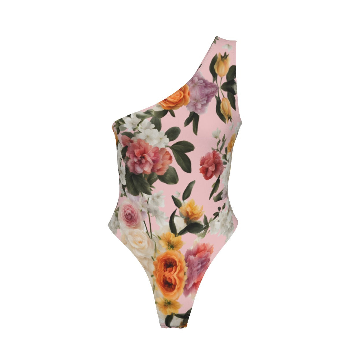 Villa Blvd Blossaira Floral One-Shoulder Bodysuit